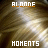 A static image with repeated text elements over a blurred background of light brown hair strands.