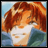 Pixelated anime-style character with red hair and blue-green clothing against a light blue background, next to black with white text "Anime IM" and "com"