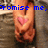 A person's hands form a heart shape with fingers, overlaid with blue pixelated text reading "Promise me, You Won't" and "Let Go...." on a textured background.