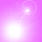 A four-quadrant of animated light effects on a purple background with shifting bright white circular glows and dotted trails