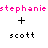 Pixelated text and symbols in pink, black, and white display names, dates, repeated phrases, and heart icons.