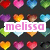 Pixelated heart-shaped icons in various colors arranged in a grid with a central white banner displaying pink text.