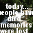 White text on a blurred green background with light streaks, displaying phrases about loss and friendship.