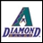 Pixelated icon featuring a large stylized letter A in teal and purple hues above the word DIAMOND in dark blue block letters on white background.