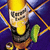 Animated contact sheet showing two frames of a beer-themed buddy icon with a cartoon character holding a mug and green object against blue and orange backgrounds.