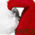 Red Santa hat with white trim and gray inner lining appears in four quadrants, text overlays change from 'santa baby' to 'santa baby' across frames.