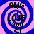 Four identical display 'OMG i LOVE YOU' text over a blue and pink spiral background with a black heart symbol below