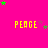 Bright pink background with yellow 'PEACE' text repeated in a , surrounded by green and purple star shapes