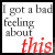 A 4x3 contact sheet of animated frames showing a text-based icon with repeated phrases and red highlighted words.