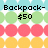 Pixelated image with colorful circular patterns and text about backpacks and clothes prices, transitioning to a phrase about drama.