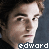 A 4x4 contact sheet of a single animated character's face with subtle expression changes across frames, each frame displaying the name "edward" at the bottom in pixelated text.