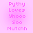 Pixelated pink text on a pink gradient background arranged in two vertical with identical text content