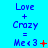 Three identical blue text equations on cyan background with red symbols changing across three