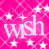A static pink background with white stars and repeated 'wish' text in a stylized font, displayed as part of an animated contact sheet frame.