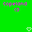Green background with pink text 'Copeland' and '<3', two white pixelated hearts at bottom, static image.