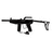 Pixelated black paintball marker on white background, green with yellow text reading "Owning Since 2007" and "Scenario Paintball" below