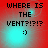 Red background with cyan light effects and black text reading "WHERE IS THE VENT?!?!")" in four , each showing a smiling face icon
