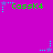 Green text 'CassK4' with blue and purple star icons on a solid magenta background, arranged in three