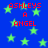 Blue background with green stars and red text reading "ASHLEYS A ANGEL" in pixelated font.