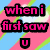 Pixelated text in pink and red with black outlines on a colorful striped background, featuring phrases about knowing someone.