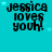 identical pixelated text icons on a cyan background with small light blue stars