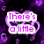 Pixelated text and heart symbols on a dark background with purple and pink accents, featuring animated heart outlines.