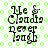 Four identical pixelated text-based images arranged in a on a green and white patterned background, each displaying 'Me & Clouds Never Laugh' with slight variations