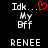 Pixelated text and a red heart symbol on black background, with one version showing the heart as animated.
