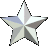 silver star icons in various sizes and orientations on a gray background, with some stars animated to rotate or change size