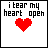 A 5x5 contact sheet of animated frames showing a red pixelated heart and text changing between "i tear my heart open" and "i sew myself shut" across multiple sampled animation frames.