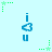 Animated icon with light blue background, repeating green star and 'i' symbols in a pattern