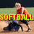 A four- shows a softball player sliding into home plate with text overlays reading SOFTBALL, where stealing is, and LEGAL
