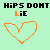 Pixelated heart outline with text 'HIPS DONT LiE' on light green background, showing animation changes in the heart's shape across frames.