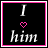Animated contact sheet of a 5x5 grid showing sequential frames of an icon with pink text and heart symbols on black background, transitioning from solid shapes to pixelated noise.