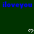 Blue 'iloveyou' text repeated across a dark green background with white pixelated hearts, partially obscured by a gray overlay.
