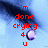 Red pixelated text reads 'im done crying 4 u' over a blue gradient background with dark smoky area and purple circular object.