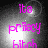 Animated sequence of four showing pink text 'its privacy bitch' over a gray gradient background with bright light spots