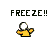 Pixelated animation shows a character with white hair and yellow clothing emitting orange-yellow energy bursts, transitioning to red fire-like effects against gray background.