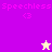 Pixelated icon with 'Speechless' text and '<3' symbol on purple, pink, and yellow backgrounds featuring star symbols.