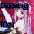 Six distinct anime and celebrity-themed buddy icons arranged in a with text labels beneath each