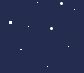 Dark blue background with scattered white square and dot shapes resembling stars, divided by two horizontal light gray bands.