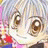 A 48x48 pixel buddy icon featuring a close-up of an anime-style character's face on the left and text elements on a black background on the right, presented as a contact sheet with two frames.