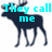 Two dark blue moose silhouettes with light blue text overlay reading "They call me" on the left and "moose tracks" on the right against a white background.