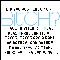 Pixelated static image of a text-based icon with large blue letters and smaller black text below, set against a white background.