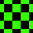 Green and black checkered pattern with shifting diamond shapes transitioning from square to rotated
