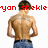 Pixelated image of a shirtless man with short dark hair, blue jeans, and red text above his head reading 'yon shekle'.