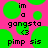 Pixelated text and green circles on a pink background with no visible motion changes.