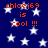 Blue background with white stars and repeated orange text reading 'chloej69 is cool !!!' in pixelated font.