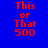 Four display red pixelated text 'This or That 500' against blue, light purple, white, and light purple backgrounds