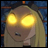 Pixelated anime-style character with glowing yellow eyes, blonde hair, and a blue background, next to text reading "AnimeIM" and "com" on black.